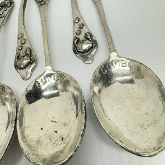 Lot Of 11 Gumbo Spoons Handmade Basic Spirit Canada Crab Seafood 2004 RARE - Picture 2 of 11